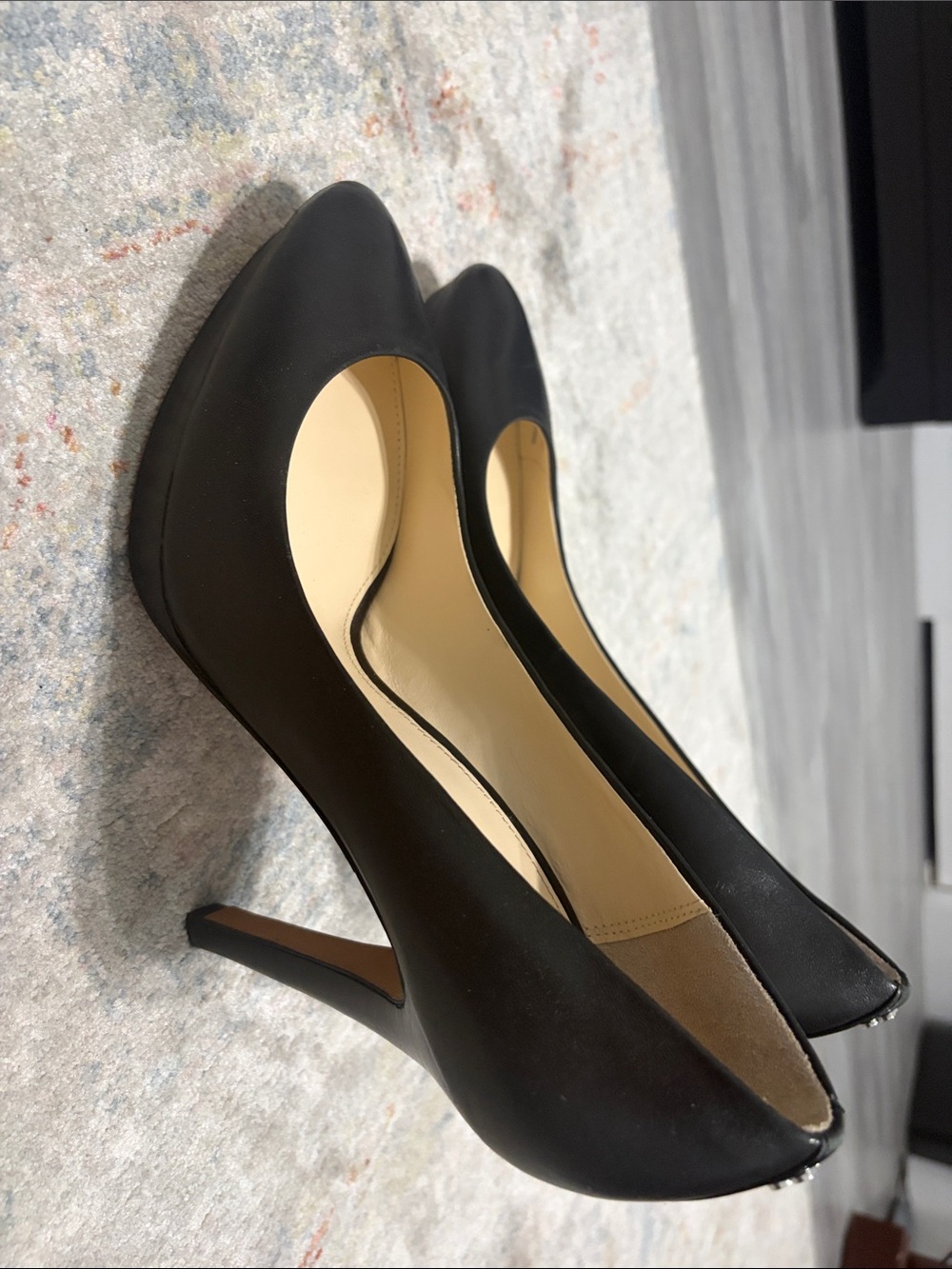 Coach Black Leather Stiletto Pumps - Picture 2 of 5